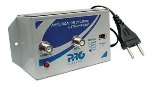 Amplificador 30db V/uhf Proeletronic Pqal3000 1