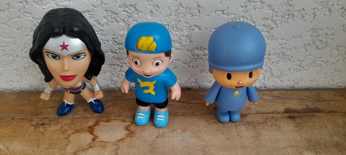 Lote De 3 Brinquedos Bonecos De Vinil Infantil 1