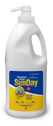 Protetor Solar Fps 30 Sunday Nutriex 2,0l 0