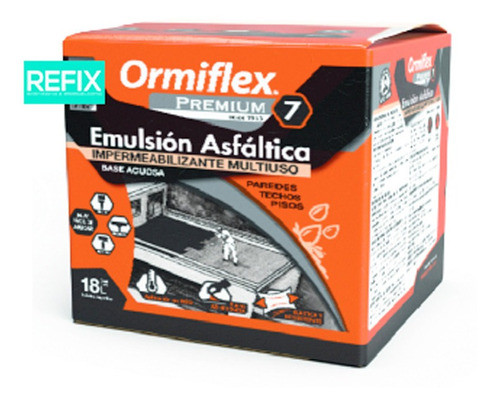 Emulsión Asfáltica Ormiflex 7 Caja X 18lts Imprimación 0