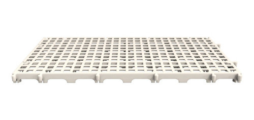 Estrado Pvc Antiderrapante Branco P/ Banheiro 50x25 C/12 Und 0
