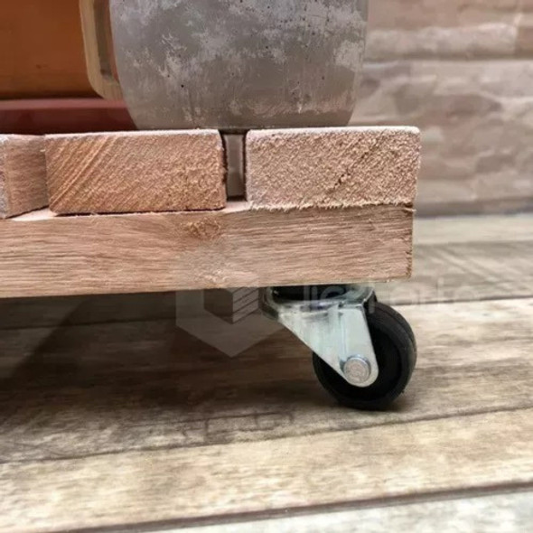 8 Mini Rod Office + 2 Peças Deck Madeira 50x50 Piso P/ Box 1