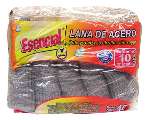 Pack X 24 Unid. Lana Acero   40 Gr Esencial Esponjas Pro 0