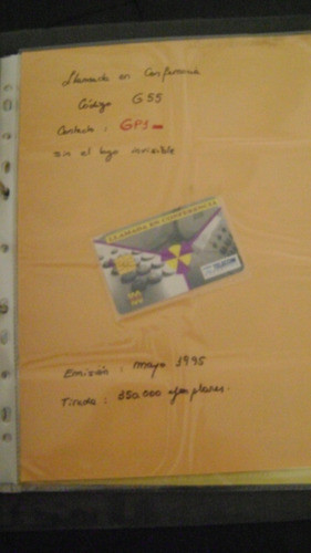Tarjeta Tel Coleccion Telecom Llamada En Conferencia G55 U 2 1
