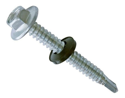 Tornillo Hexagonal Punta Mecha Con Arandela 5.5 X 25mm X 500 0