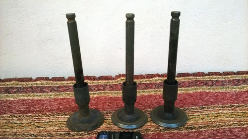 Lote De 3 Antiguas Válvulas Grandes 9 X 26 Cm 1.1 Kg 1