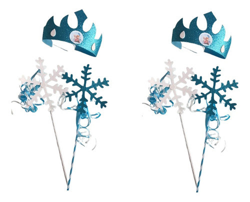 Cotillon Frozen Corona Varita Goma Eva Cotillon Frozen X10 0