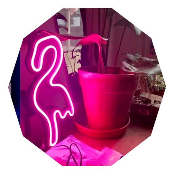 Cartel Flamenco En Neón Led / Deco  / Figuras / Hogar 0