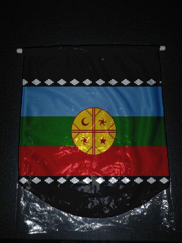 Banderin De Paño 36cm Bandera Mapuche 0