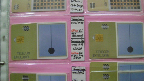 Tarjet Tel Colecc Telecom Pintura Comunicado 1995 Usada Gp3 0
