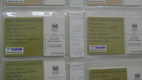 Tarjet Tel Colecc Telecom Pintura Comunicado 1995 Usada Gp3 1