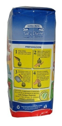 Yerba Sol Y Lluvia 500 Gr. X 20 Unidades 1