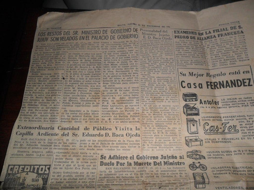 Restos Velados Palacio Gobierno Baca Ojeda Canals 1953 1