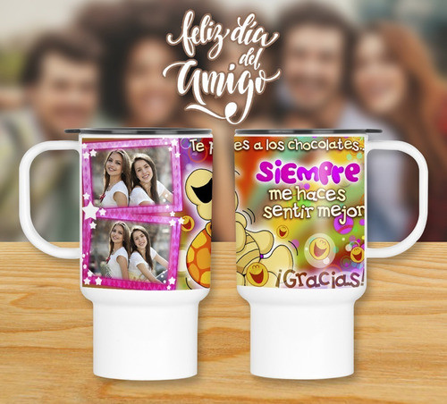 Diseños Plantillas Para Jarros Tazas Día Del Amigo M11 0