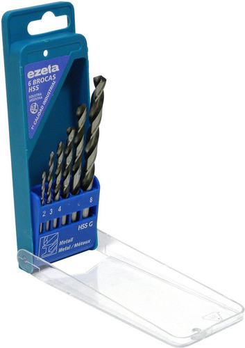 Set Kit Juego Mechas Brocas Ezeta Acero Rapido 2/3/4/5/6/8 Mm 6 Piezas 0