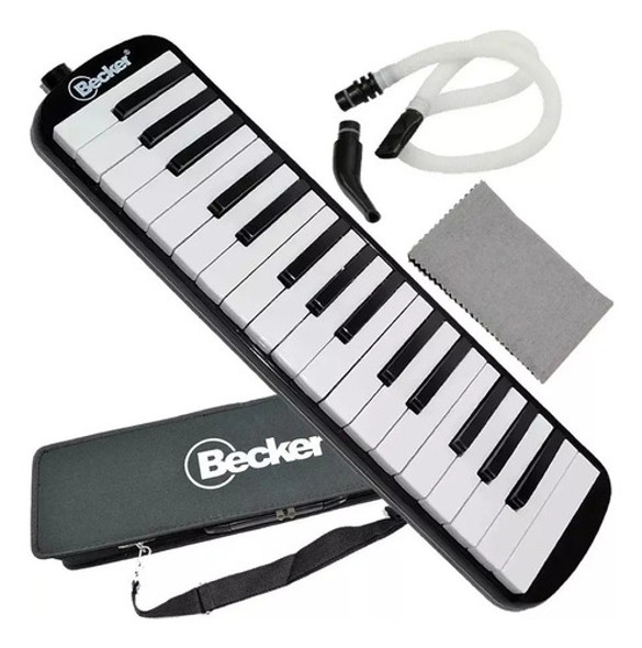 Escaleta Pianica Melódica Becker 32 Teclas M-32 Preto 0