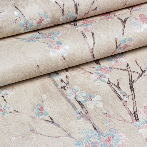 Papel Parede Importado Flores 0,53 X 10 Metros Decoração 1