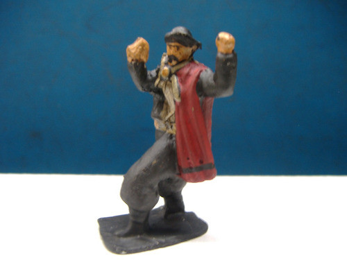 Antiguo Juguete Gaucho De Plomo Coleccion 0