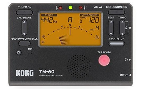 Metronomo Sintonizador Korg Tm60bk Negro 0