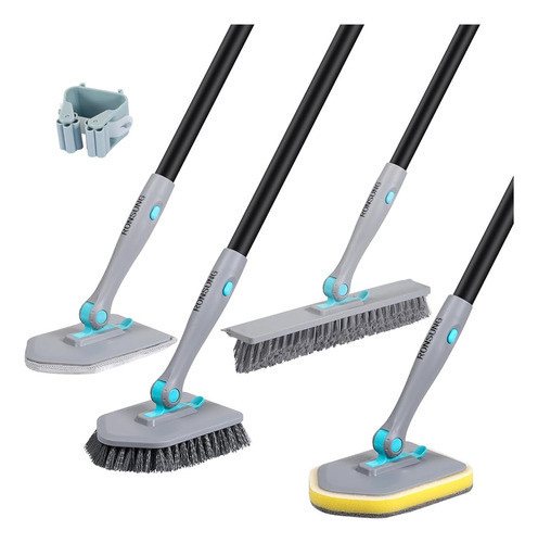 Fregadora De Ducha 4 En 1 Con Mango Largo De 50,4 '' - Cepil 0