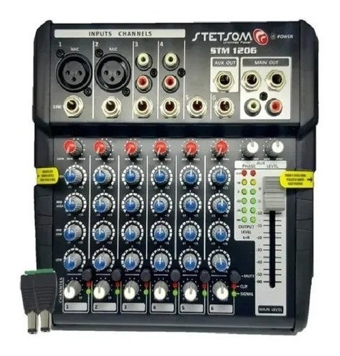 Mesa Som Automotivo Profissional + 2 Microfone Stetsom 1