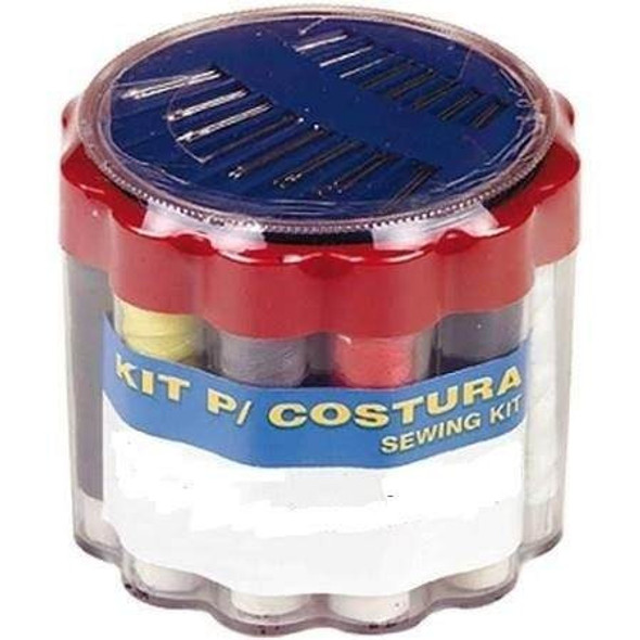 Kit Costura Com 24 Peças Agulha Dedal Linha - 10 Kits 1