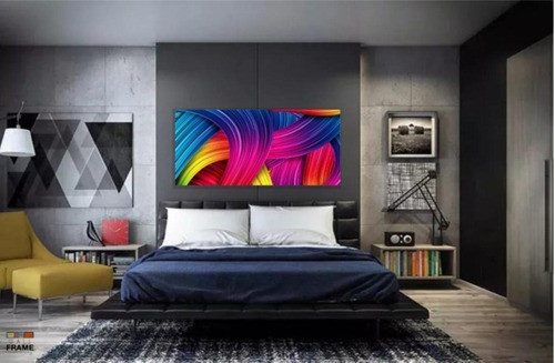 Quadro Decorativo 130x60 Sala Quarto Abstrato Cols 1