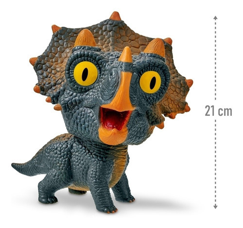 Boneco Dinossauro Bebê Mega Toy Triceratopo - Adijomar 1