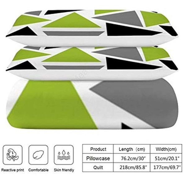 Juego De Ropa De Cama - Juego De Edredón De 3 Piezas Con Tri 1 Juego De Ropa De Cama - Juego De Edredón De 3 Piezas Con Tri 1