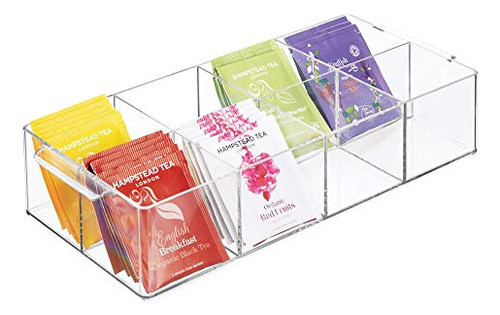 Mdesign Organizador De Almacenamiento De Té De Plástico 8 Se 0