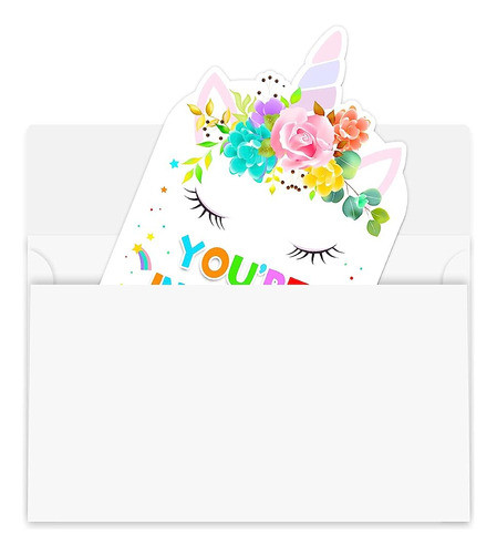 30 Invitaciones A Fiestas De Cumpleaños De Unicornios Con So 1