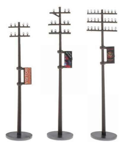 5 Telefônicos De Plástico 1:87 Para Conjunto De 0