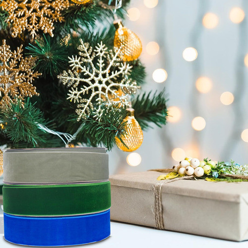 Cinta Terciopelo Azul Marino 38 X 20 Yardas 1