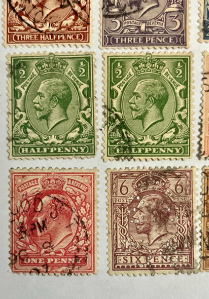 Sello Correo Antiguo Gran Bretaña 16 Estampillas Inglesas 1