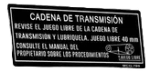 Calco Original Tension Cadena Honda Nx 400 Falcon Nx4 Ar 0