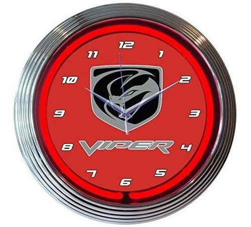 Neonetics Viper Reloj De Pared De Neon 15 Pulgadas 0