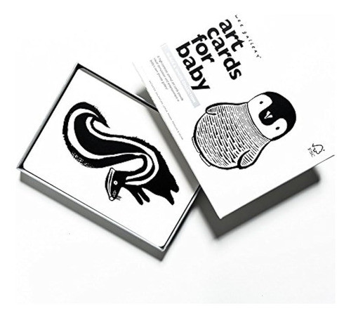 Wee Gallery, Tarjetas Artísticas En Blanco Y Negro Para Bebé 0