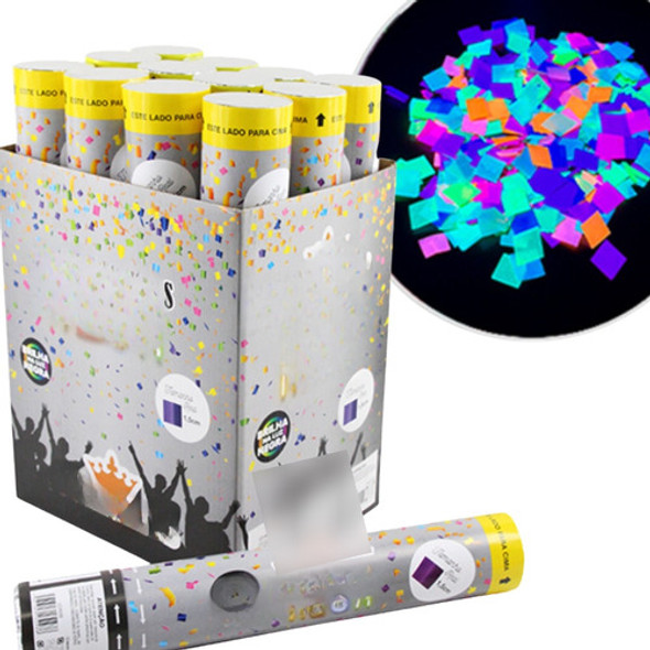 Kit 2 Lança Confete Colorido Neon Carnaval Festas Brilha 1