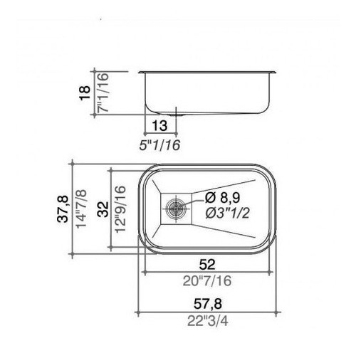 Combo Bacha Johnson Zn52/18a + Griferia Pico Curvo 1
