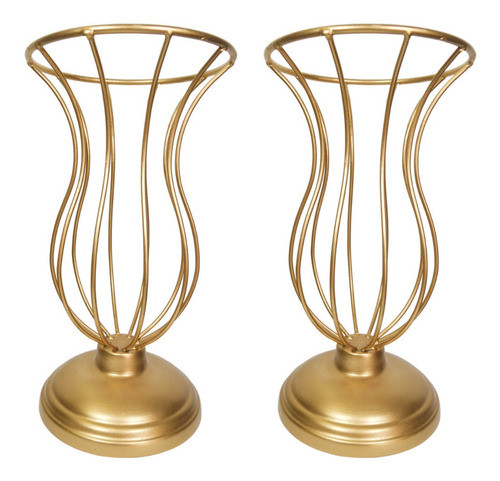 Vasos Armação 2 Jarros 25cm Para Pedrarias Ou Pérolas 0