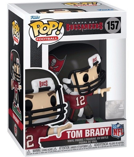 Funko Pop Nfl Buccaneers Tom Brady #157 Nuevo Original 1