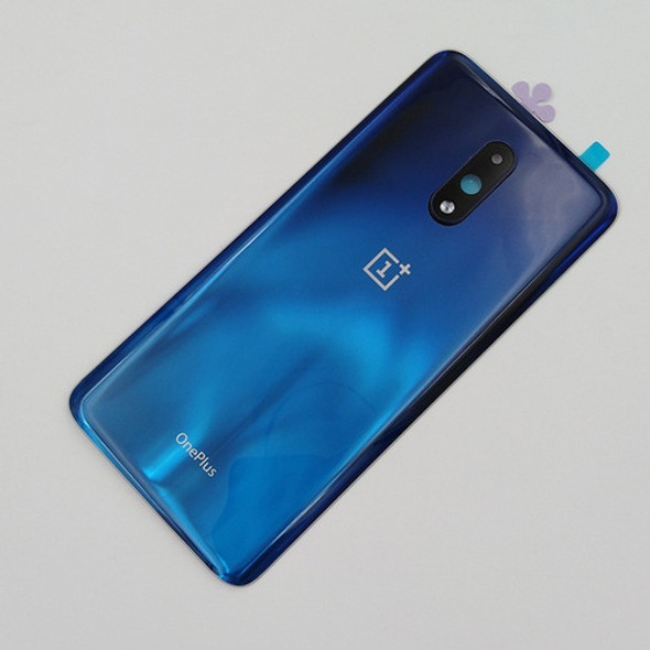 Tampa Da Bateria Oneplus 7 Cor Vidro Azul 0