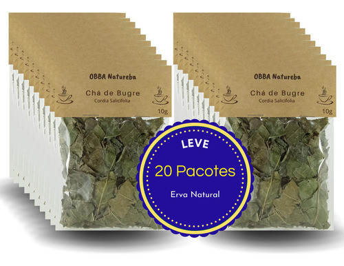 Kit 20 Chás De Bugre - Verdadeiro Casearia Sylvestris P Chá 0