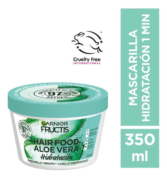 Kit X2 Garnier Mascara Capilar Fructis Hair Food Aloe X350ml 1 Kit X2 Garnier Mascara Capilar Fructis Hair Food Aloe X350ml 1