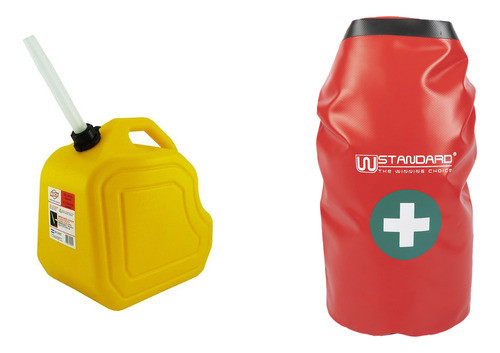 Kit Botiquin Estanco Rojo + Bidon Amarillo 25l 0