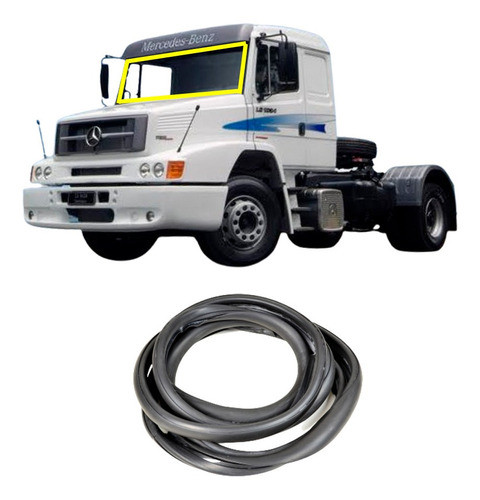 Borracha Parabrisa Caminhao Mb Ls1634 L2638 Lk2638 Ls1938 0