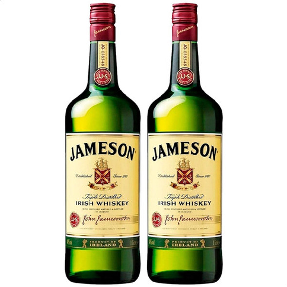 Whisky Jameson 1 Litro Triple Destilado Irlandes X2 Botellas 1