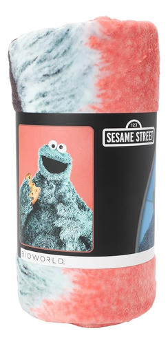 Bioworld Sesame Street Cookie Monster Red Fleece 45  X 60  M 1