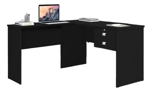 Escrivaninha Mesa Home Office Pc Em L Mdp Cores 0