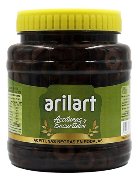 Aceitunas Negras En Rodajas Clásicas X 900 Gr - Arilart 0